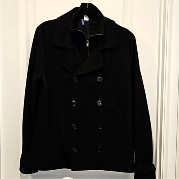 H&M Mens wool blend coat size M - Picture 2 of 11